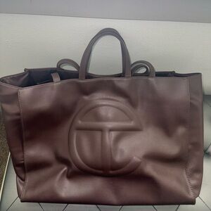 Large Authentic Chocolate Telfar Bag